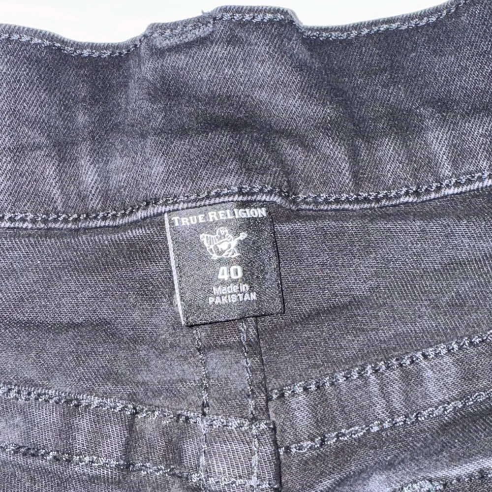 True Religion Men's Black‎ Straight Jeans
